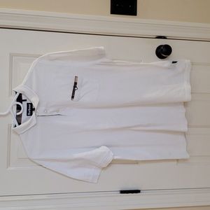 Barbour Corpatch Polo Shirt, 100% cotton  in white, size XXL